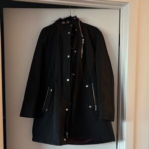 Tommy Hilfiger Black Parka Coat
